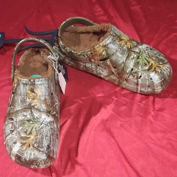 Rugged Shark Men's Camo Slip-On Croc Style Loafers Shoes - Picture 4 of 5